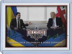 RARE 2022 DECISION VAULT 2020 VOLODYMYR ZELENSKYY / BOJO CARD #U4 ~ 2/4 UKRAINE - Picture 1 of 2
