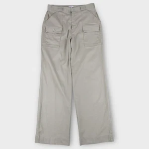 Pantalones Sportif vintage años 70 tiro alto pierna ancha para mujer talla 31 caqui hechos en EE. UU. - Imagen 1 de 6