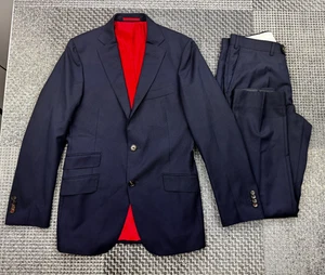 Suit Supply Vitale Barberis Canonico Pure Wool Sienna 36R Trousers W32" L30" - Picture 1 of 24