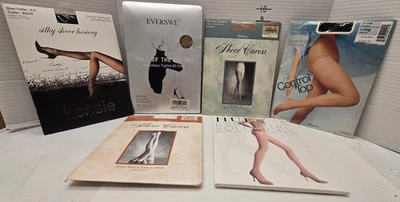 Pantimedias/Medias/Hasta el Muslo Lote Mixto/6 Pares/Varios Colores/Tallas Más Grandes Foto 1 de 4