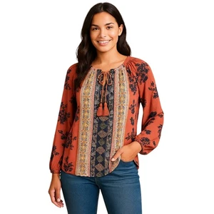Top Mason & Belle Boho Floral Festival Campesino - Talla Grande - Imagen 1 de 6