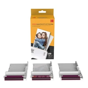 Kodak Neues Tintenbandpapier, 30 Fotopatronen-Fotopapier für Mini Shot Combo Wei - Bild 1 von 7