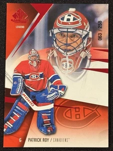 Juego 2023-24 Upper Deck SP Usado Leyendas Rojo/258 Patrick Roy #192 - Imagen 1 de 2