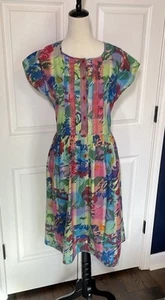 Vintage Gypsy The Clothing Collection of Pier 1 Boho Cotton Sundress Size Medium - Picture 1 of 10