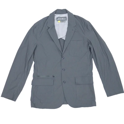 Eddie Bauer Travex Travel Blazer Men 40 Gray Stretch Nylon Performance 3 Button - Image 1 of 4