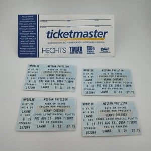  Boletos de conciertos vintage recuerdos musicales Kenny Chesney 13/08/2004 - Imagen 1 de 10