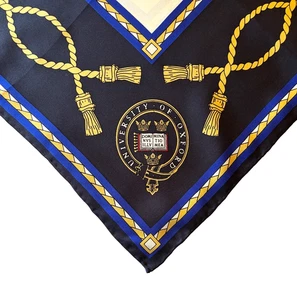 University of Oxford Silk Scarf 29.5" Square Academic Collegiate United Kingdom - Picture 1 of 14