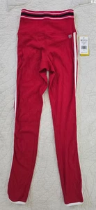 NEU Eleven by Venus Williams Retro Daze Leggings Größe/XS apfelrote Pfeifenborte 118 $ - Bild 1 von 7