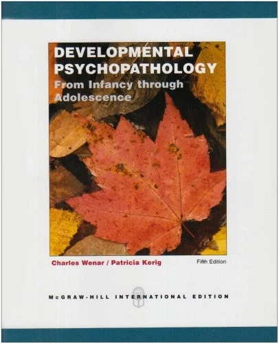 DEVELOPMENTAL PSYCHOPATHOLOGY: FROM INFANCY THROUGH By Charles Wenar - Hardcover Foto 1 de 1