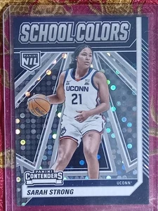 Sarah Strong 2024 Panini Contenders UCONN NIL SILVER CIRCLES #2 colori scuola - Foto 1 di 1