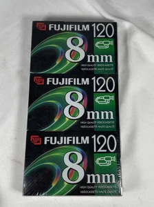 Fujifulm 120 8mm videocassette - 3 Pack New - Picture 1 of 5