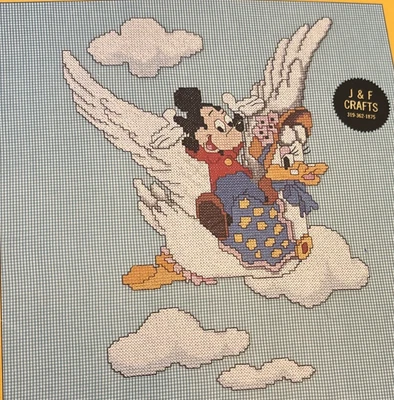 Vtg Rare Walt Disney Characters For Cross Stitch 1984 Pattern Bk 5098 - Image 1 of 4