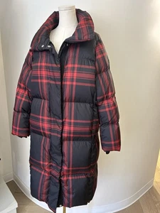 Brandneu Banana Republic schwarz & rot karierte wasserabweisende Jacke Größe M - Bild 1 von 7