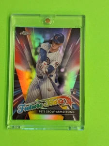 PETE CROW ARMSTRONG ROOKIE RC REFRACTOR TOPPS CHROME #1 DRAFT PICK CUBS ROY MINT - Picture 1 of 3