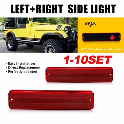 Корпус заднего бокового габаритного фонаря красный объектив для 1984-1991 Jeep Grand Wagoneer - Изображение 1 из 4