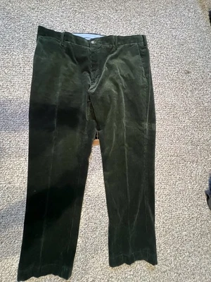 Polo Ralph Lauren Green Corduroy Pants Classic fit Mens 40x32 Vintage Cotton - Image 1 of 4