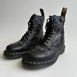 Dr. Marten Gothic Americana 1460 GA Leather Boots Size 8 Women's - 7 Men's - Picture 1 of 15