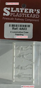 Slaters 4A03 - 4 x Steam Locomotive Crew Figures Standing Plastic Kit 00 Gauge 2 - Picture 1 of 10