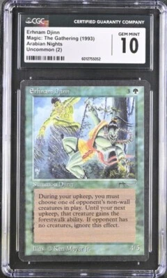 Erhnam Djinn, Arabian Nights Mtg. CGC 10 Gem Mint! - Image 1 of 2