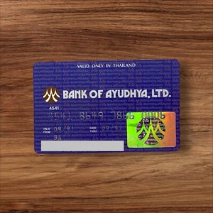 Siam888 Thailand BAY Bank Of Ayudhaya ATM Debit Card Cash Card Expire Vitage - Picture 1 of 2