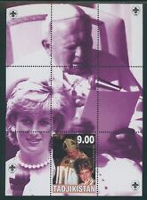 Tajikistan OS #2 MNH S/S Pope John Paul II Lady Diana $$