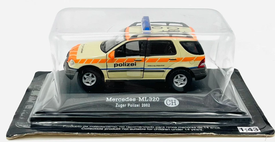 EBOND Modellino Mercedes ML320 Zuger Polizei 2002 - CH - Die Cast - 1:43 - 0574 - Immagine 1 di 1