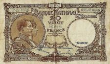 Belgium 20 Francs 22-04-1947  Banknote P-111 N° 0352P0836 .PLIE ET FROISSE 