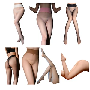Damen Atmungsaktive Dünne Strumpfhose Nahtlose Schritt Strümpfe Strumpfhose - Picture 1 of 59
