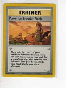 POKEMON BREEDER CAMPOS ENTRENADOR NEO REVELACIÓN JUEGO POKEMON TARJETA 62/64 EX/NM - Imagen 1 de 1