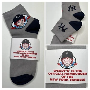 New York Yankees Wendy's Socks SGA 6/19 2024 Yankee Stadium Baseball Giveaway - Picture 1 of 6