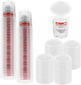 /Tcp Global Full Case of 100 Quart (32Oz) Paint Mixing Cups with 50 - Picture 1 of 12