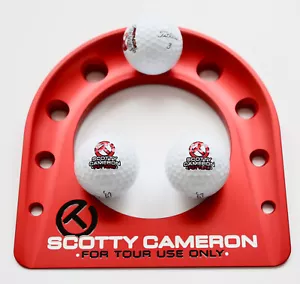 SCOTTY CAMERON Tour Use Only Putting Cup Kit w/3 Scotty ProV1 Balls Limited RED - Bild 1 von 6