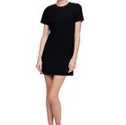 Aritzia Babaton Women's US2 XS Black Patricio Dress Crepe Short Sleeve Mini $138