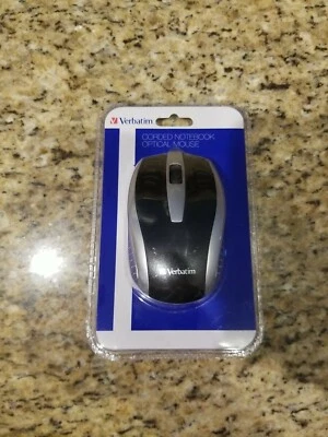 Verbatim Corded Notebook Optical Mouse Wired USB Mac & PC Compatible *NEW/SEALED - Image 1 of 4