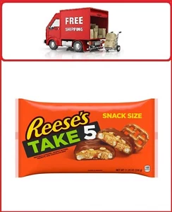 Reese's Take 5 Pretzel, Peanut and Chocolate Snack Size Candy, Bag 11.25 oz - Picture 1 of 3
