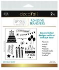 Deco Foil Adhesive Transfer Sheets by Gina K 5.9"x5.9"-Birthday Bliss 5A0022T7-1