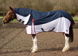 Gallop Trojan/Ponie Waterproof Turnout Fly Rug Combo Full Neck Lightweight, UV - Picture 1 of 4