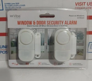 Vibe e-ssentials Window & Door Security Alarm Simple Install 2-pack New Sealed - Picture 1 of 5