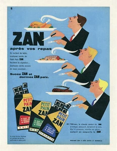 "RÉGLISSE ZAN" Annonce originale entoilée PARIS-MATCH 1961 - Picture 1 of 1
