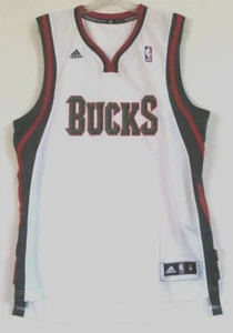 ADIDAS MILWAUKEE BUCKS SWINGMAN BLANK TEAM WHITE JERSEY MEDIUM - Picture 1 of 7