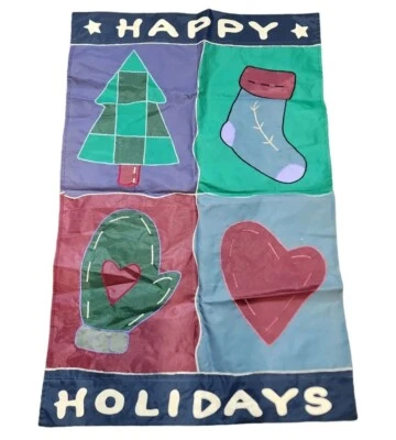 Casa de jardín de vacaciones bandera nailon apliques patio nuevo creativo grande 28x43" Foto 1 de 4