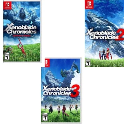 Xenoblade Chronicles: Definitive Edition, 2 & 3 Switch Brand New Game Bundle - Image 1 of 4
