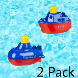 2er Pack Mini Floatie U-Boot/Boot/Pool/Dusche/Wasser/Spielzeug/Kinder/Erwachsene/ - Bild 1 von 3