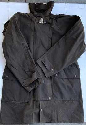 Chaqueta Abrigo Driza Verde Hueso Australia Cera Lona Talla Vintage XS 3 Foto 1 de 4