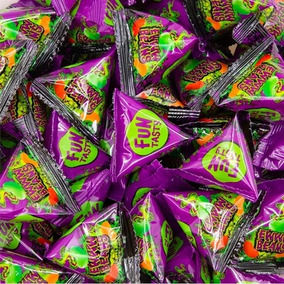 FUNTASTY Ewww Beans Gross Jelly Beans - 60 Count Bag (12 Oz)- Weird Candy- Nasty Flavors