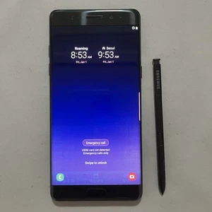Original Used Phone For Samsung Galaxy Fe SM-N935S Korean Version Unlocked Black - Picture 1 of 20
