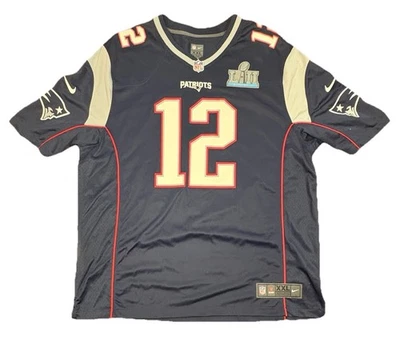 Nike Tom Brady Jersey #12 New England Patriots Super Bowl LIII Men’s 2XL NWOT - Image 1 of 4