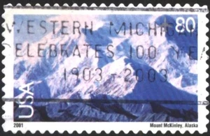 Used stamp View Alaska Mount McKinley 2001 from USA US  avdpz - Picture 1 of 1