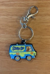 Vintage 3D Scooby-Doo / One A Day Kinder Werbung Mystery Machine Van Schlüsselanhänger zottelig - Bild 1 von 2