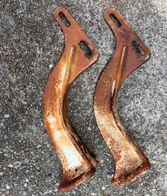 Antiguo Juego T39 American Standard Hierro Fundido 13 1/8" Fregadero Soporte Pared Soportes Foto 1 de 4